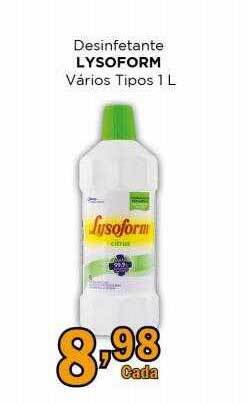 Supermercados Mundial Desinfetante lysoform varios tipos oferta