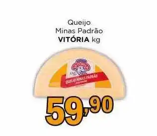 Supermercados Mundial Queijo minas padrão vitória kg oferta