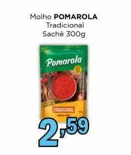 Supermercados Mundial Molho pomarola tradicional oferta