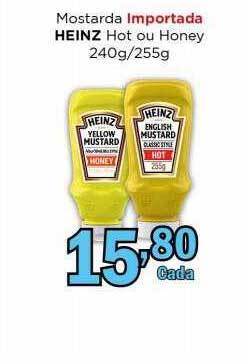 Supermercados Mundial Mostarda importada heinz hot ou honey oferta