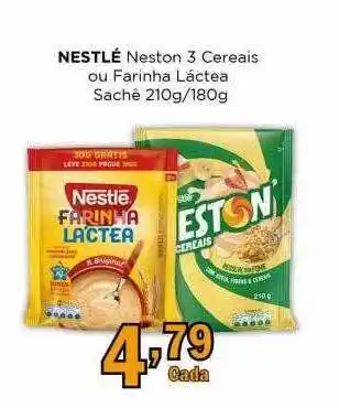 Supermercados Mundial Nestlé neston 3 cereais ou farinha lactea oferta