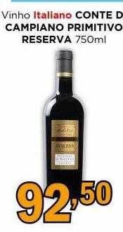 Supermercados Mundial Vinho italiano conte di campiano primitivo reserva oferta