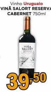 Supermercados Mundial Vinho uruguaio vinã salort reserva cabernet oferta
