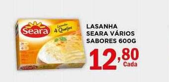 Supermercados Mundial Lasanha seara varios sabores oferta