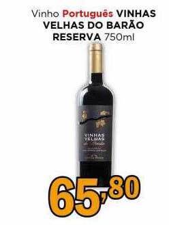 Supermercados Mundial Vinho português vinhas velhas do barão reserva oferta