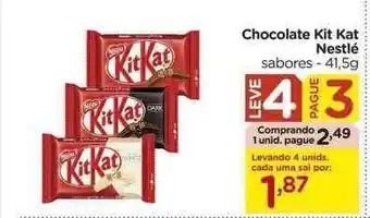 Carrefour Chocolate kit kat nestlé sabores oferta