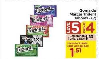 Carrefour Goma de mascar trident sabores oferta
