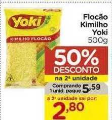 Carrefour Flocão kimilho yoki 50% desconto na 2a unidade oferta