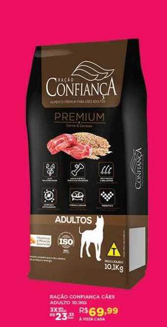 DB Supermercados Ração confiança cães adulto oferta