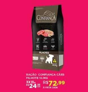 DB Supermercados Ração confiança cães filhote oferta