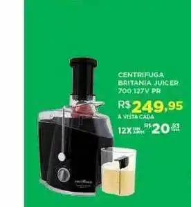 DB Supermercados Centrifuga britania juicer 700 127v oferta