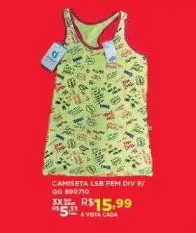 Camiseta lsb fem div p gg