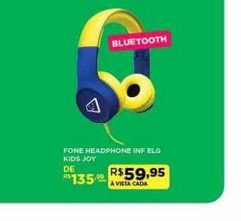 DB Supermercados Fone headphone inf elg kids joy oferta