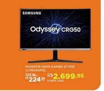 DB Supermercados Monitor sams gamer 27 fhd oferta