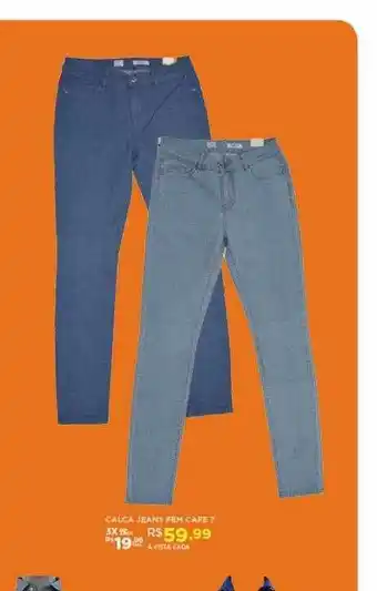 DB Supermercados Calca jeans fem cafe 7 oferta