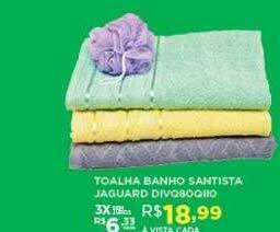 DB Supermercados Toalha banho santista jaguard oferta