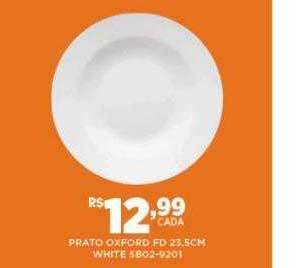 DB Supermercados Prato oxford fd 23.5cm white oferta