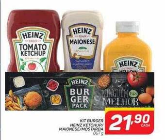 GBarbosa Kit burger heinz ketchup-maionese-mostarda oferta