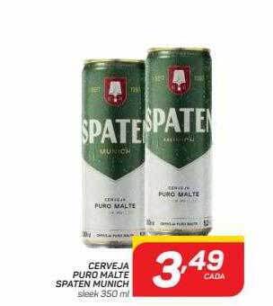 Cerveja puro malte spaten munich sleek