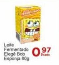 Rossi Supermercado Leite Fermentado Elege Bob Esponja 80g oferta