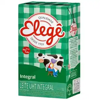Supermercados Andreazza Leite integral elegê 1l 12un oferta