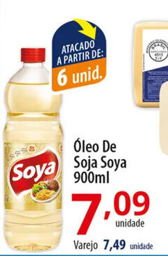 Akki Atacadista Oleo de Soja Soya 900ml oferta