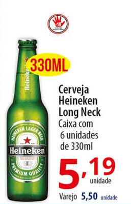 Cerveja Heineken Long Neck 330ml
