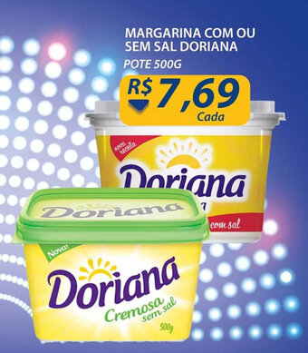 Assaí Atacadista Margarina com ou sem Sal Doriana 500g oferta