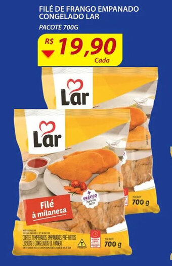 Assaí Atacadista File de frango Empanado Cong Lar 700g oferta