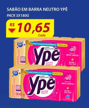 Assaí Atacadista Sabao em Barra neutro Ype 5x180g oferta