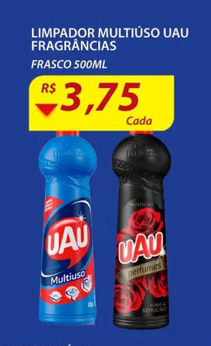 Assaí Atacadista Limpador Multiuso Uau Fragrancias 500ml oferta