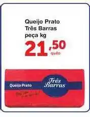 Roldão Queijo Prato Três Barras 1kg oferta