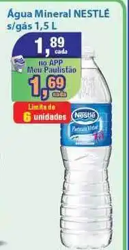 Paulistão Supermercados água Mineral Nestlé S Gás 1.5L oferta