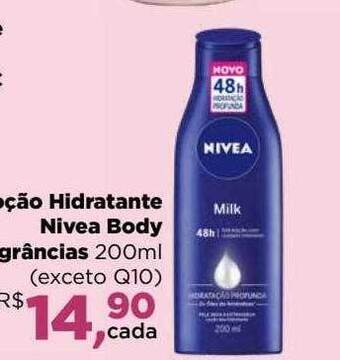 Farmácias Nissei Loção hidratante nivea body fragrâncias oferta