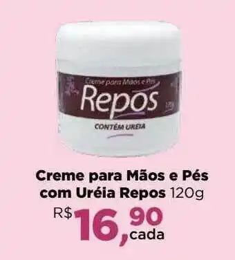 Creme para mãos e pés com uréla repos
