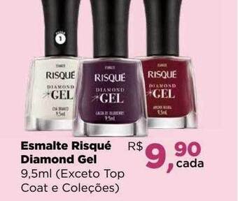 Esmalte risqué diamond gel