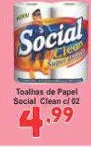 Rede Super Compras Toalhas de papel social clean oferta
