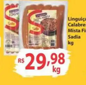 Rede Super Compras Linguiça calabresa mista fina sadia kg oferta