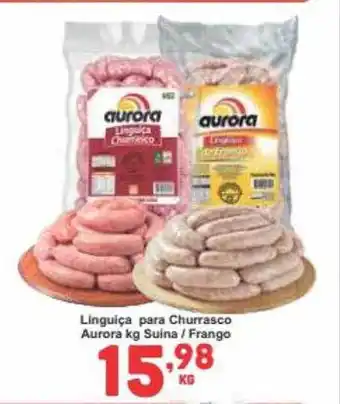 Rede Super Compras Linguiça para churrasco aurora kg suina frango oferta