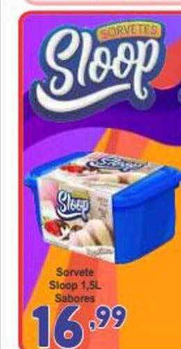 Rede Super Compras Sorvete sloop sabores oferta
