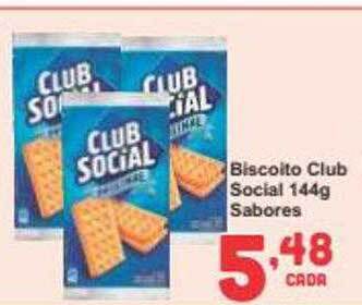 Rede Super Compras Biscoito club social sabores oferta