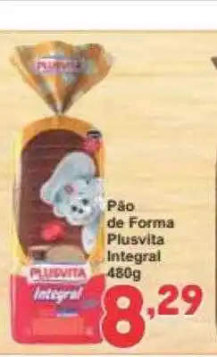 Rede Super Compras Pão de forma plusvita integral oferta