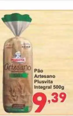 Pão artesano plusvita integral