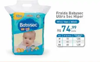 Fralda babysec ultra sec hiper
