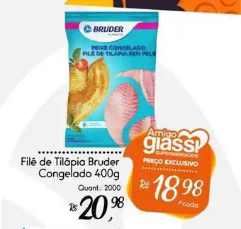 Giassi Supermercados Filé de tilápia bruder congelado 400 g oferta