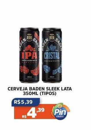 Pinheiro Supermercado Cerveja baden sleek oferta