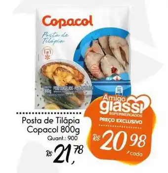 Giassi Supermercados Posta de tilápia copacol 800 g oferta