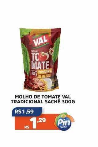 Pinheiro Supermercado Molho de tomate val tradicional oferta