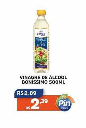 Pinheiro Supermercado Vinagre de álcool bonissimo oferta