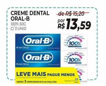 Drogão Super Creme dental oral-b oferta